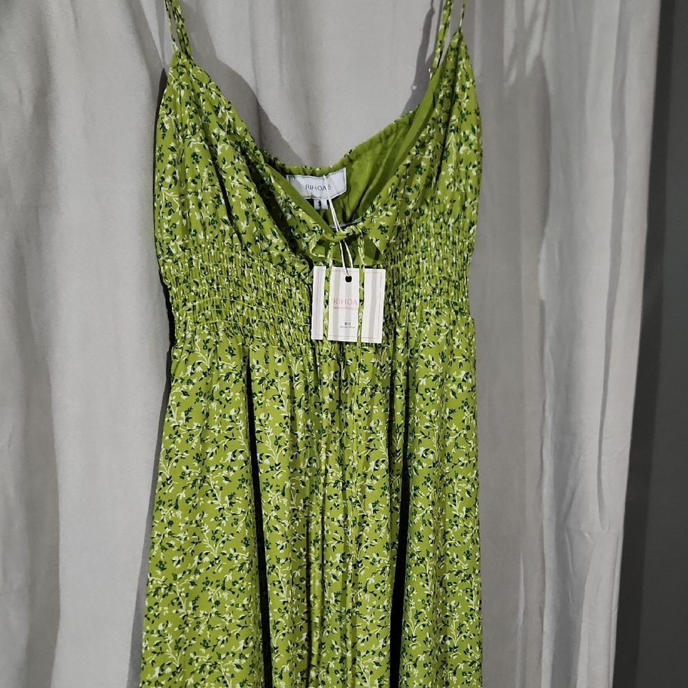 Green Floral Dress
